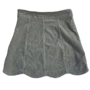 Altar’d State Womens Corduroy Scalloped Skirt XS